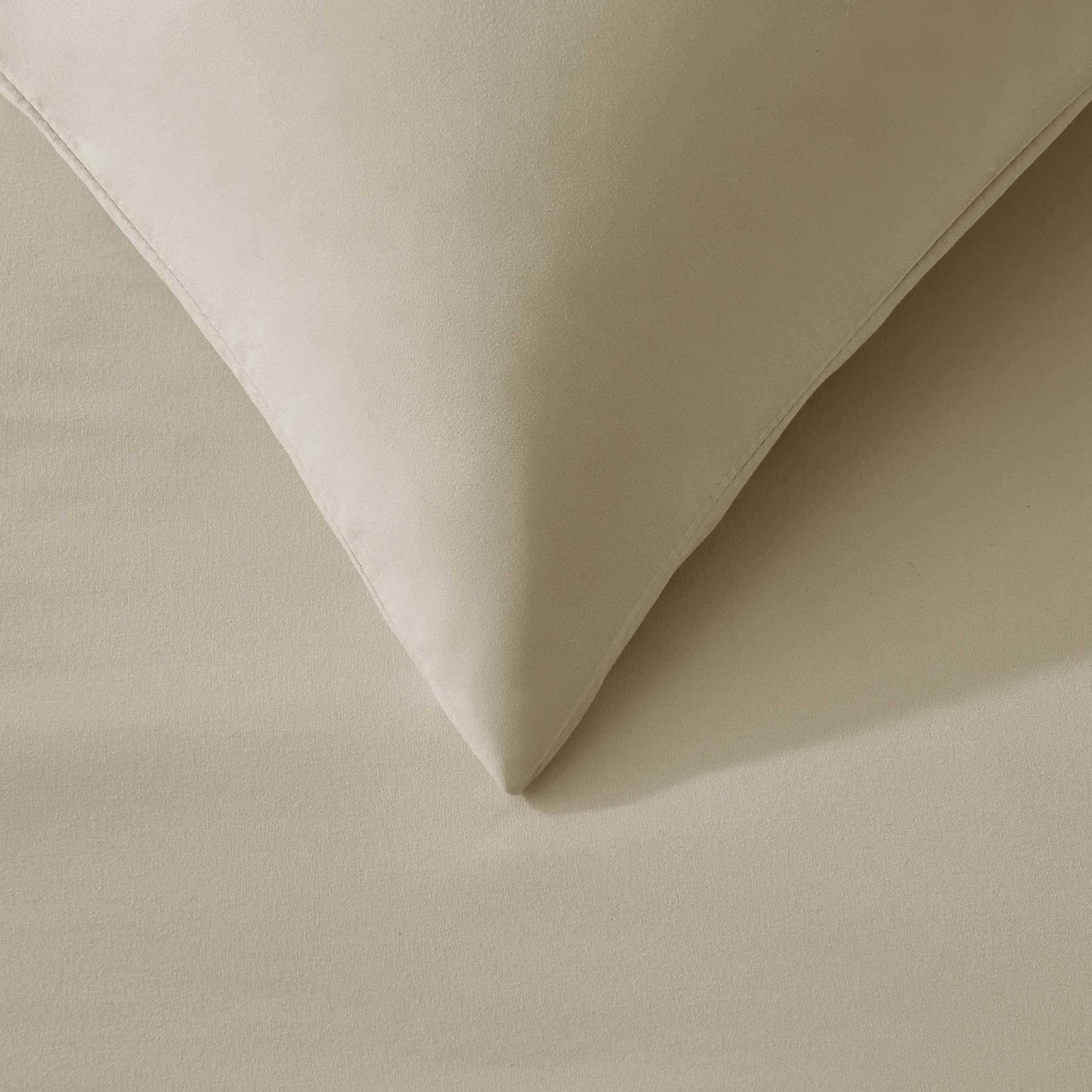 Dusklia - Pair of Soft Touch Microfibre Pillowcases - Stone