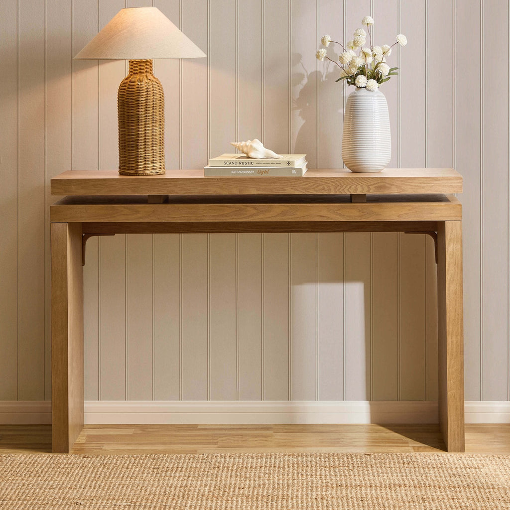 Dusklia - Penny Ash Console Table - Medium Wood
