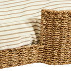 Dusklia - Elio Bone Shaped Striped Pillow Bed - Natural