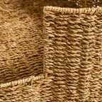 Dusklia - Percy Bone Shaped Seagrass Dog Bed - Natural