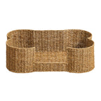 Dusklia - Percy Bone Shaped Seagrass Dog Bed - Natural