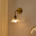 Dusklia - Petal Glass Brass Wall Light - Brass