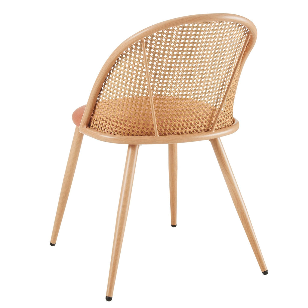 Dusklia - Phoebe Set Of 2 Dining Chairs - Apricot/Natural
