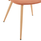 Dusklia - Phoebe Set Of 2 Dining Chairs - Apricot/Natural
