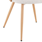Dusklia - Phoebe Set Of 2 Dining Chairs - Boucle Ivory/Natural