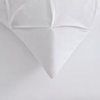 Dusklia - Pintuck 200 Thread Count Duvet Cover & Pillowcase Set - White