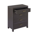 Dusklia - Piper 4 Drawer Chest - Dark Wood