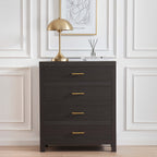 Dusklia - Piper 4 Drawer Chest - Dark Wood