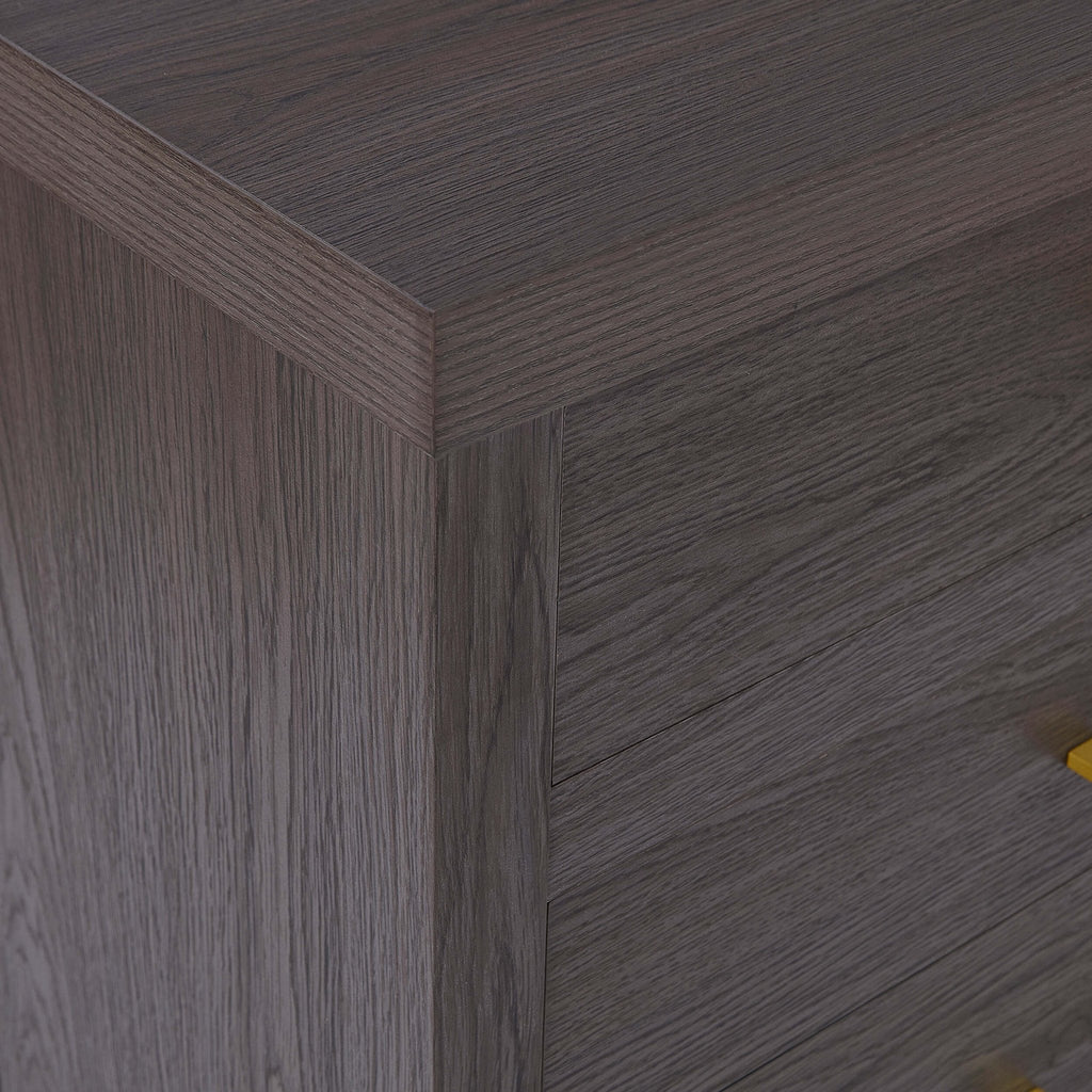 Dusklia - Piper 4 Drawer Chest - Dark Wood