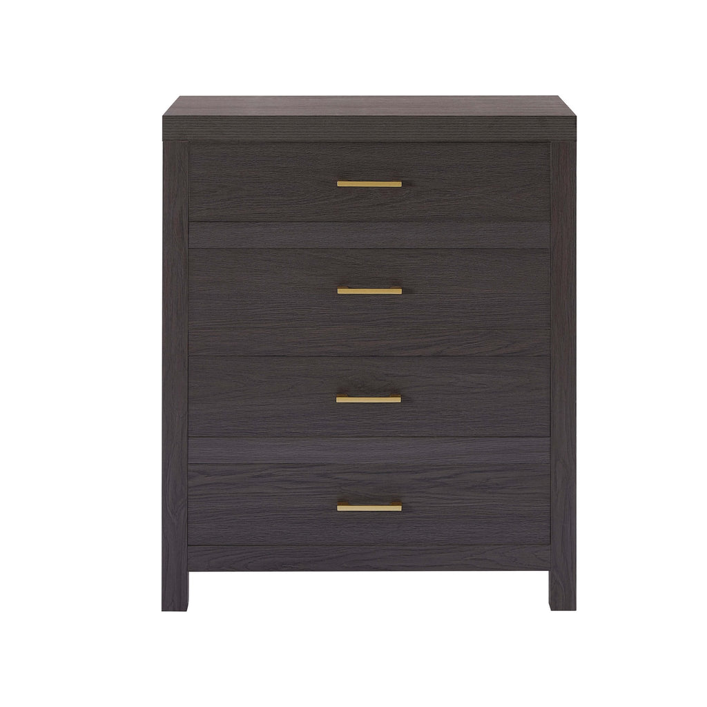 Dusklia - Piper 4 Drawer Chest - Dark Wood