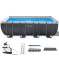 Piscine Hors-Sol Rectangulaire REVO Aqua Pro 5 – 549 × 274 × 132 cm – 17 203 L – Filtre à Sable – Échelle & Bâche Incluses