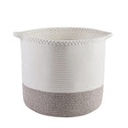 Dusklia - Plait Rope Storage Basket - Off White/Natural