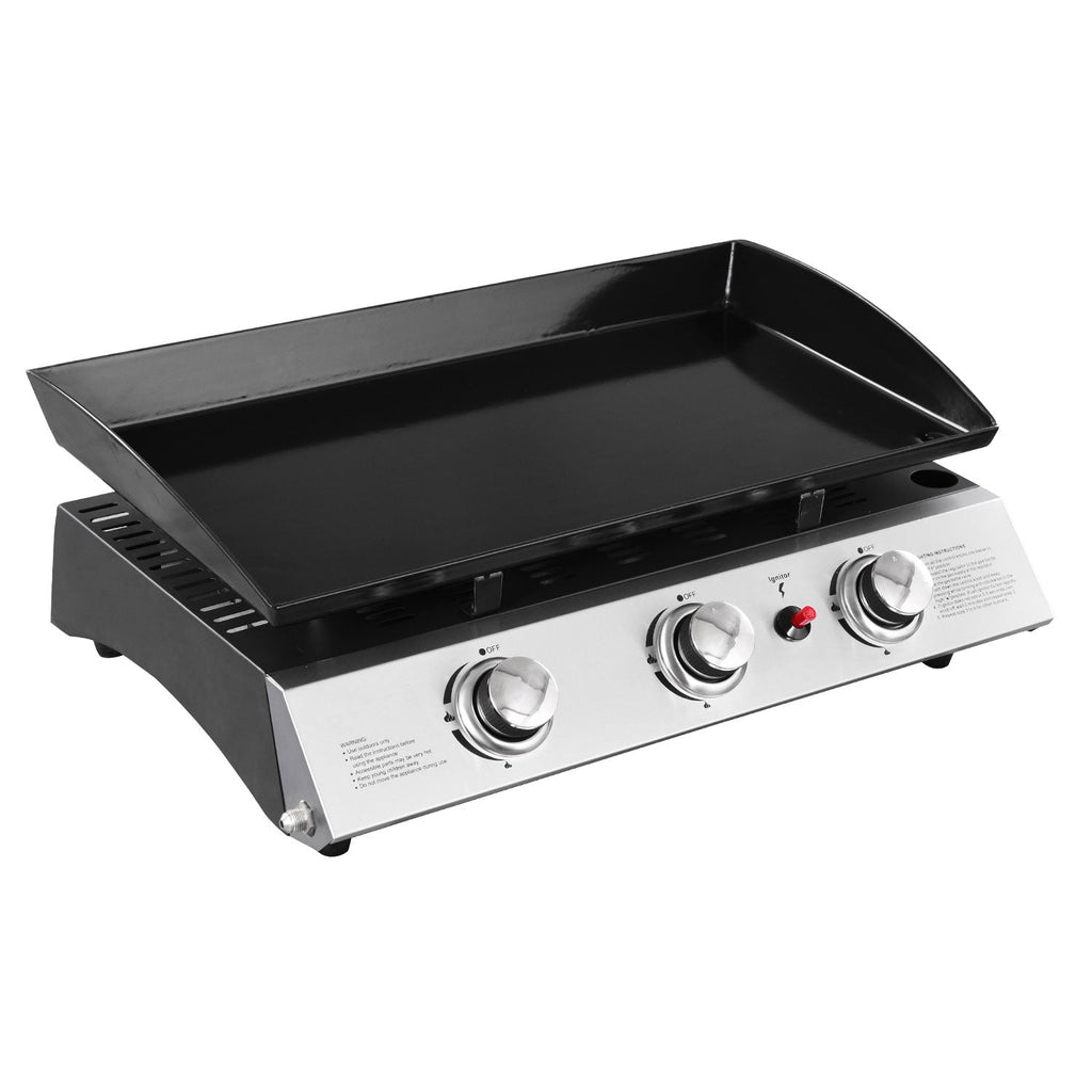 Plancha au gaz REVO Brasa – 3 brûleurs 7,5 kW – Acier noir – Butane/Propane