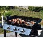 Plancha au gaz REVO Brasa – 3 brûleurs 7,5 kW – Acier noir – Butane/Propane