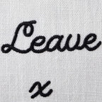 Dusklia - Please Leave By 9 Tufted Cushion Cover - Natural/ Black