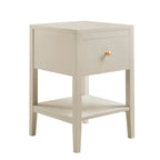 Dusklia - Poppy 1 Drawer Nightstand - Cream