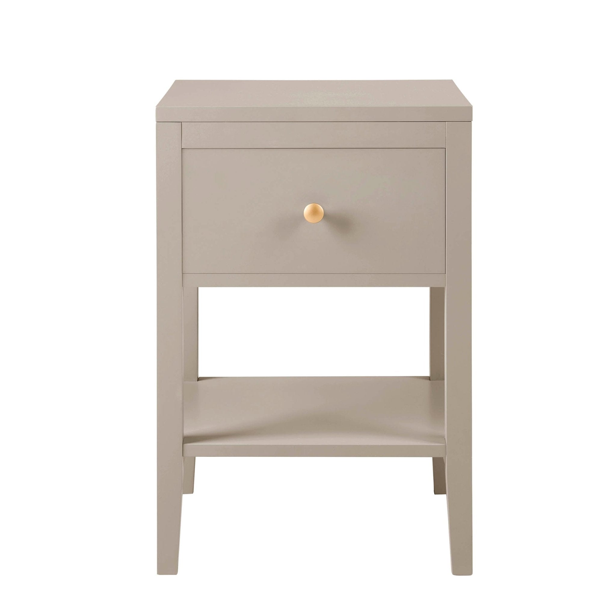 Dusklia - Poppy 1 Drawer Nightstand - Taupe