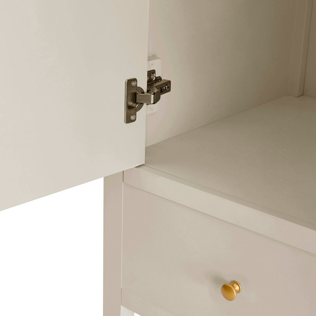 Dusklia - Poppy 2 Door Wardrobe with Drawer - Cream