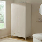 Dusklia - Poppy 2 Door Wardrobe with Drawer - Cream