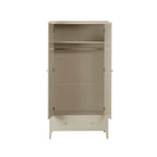 Dusklia - Poppy 2 Door Wardrobe with Drawer - Cream