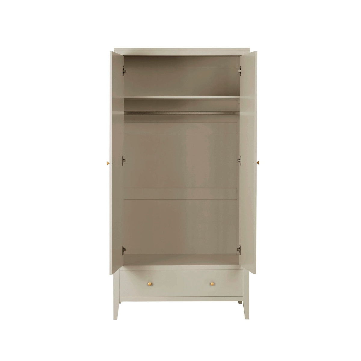 Dusklia - Poppy 2 Door Wardrobe with Drawer - Cream