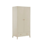 Dusklia - Poppy 2 Door Wardrobe with Drawer - Cream