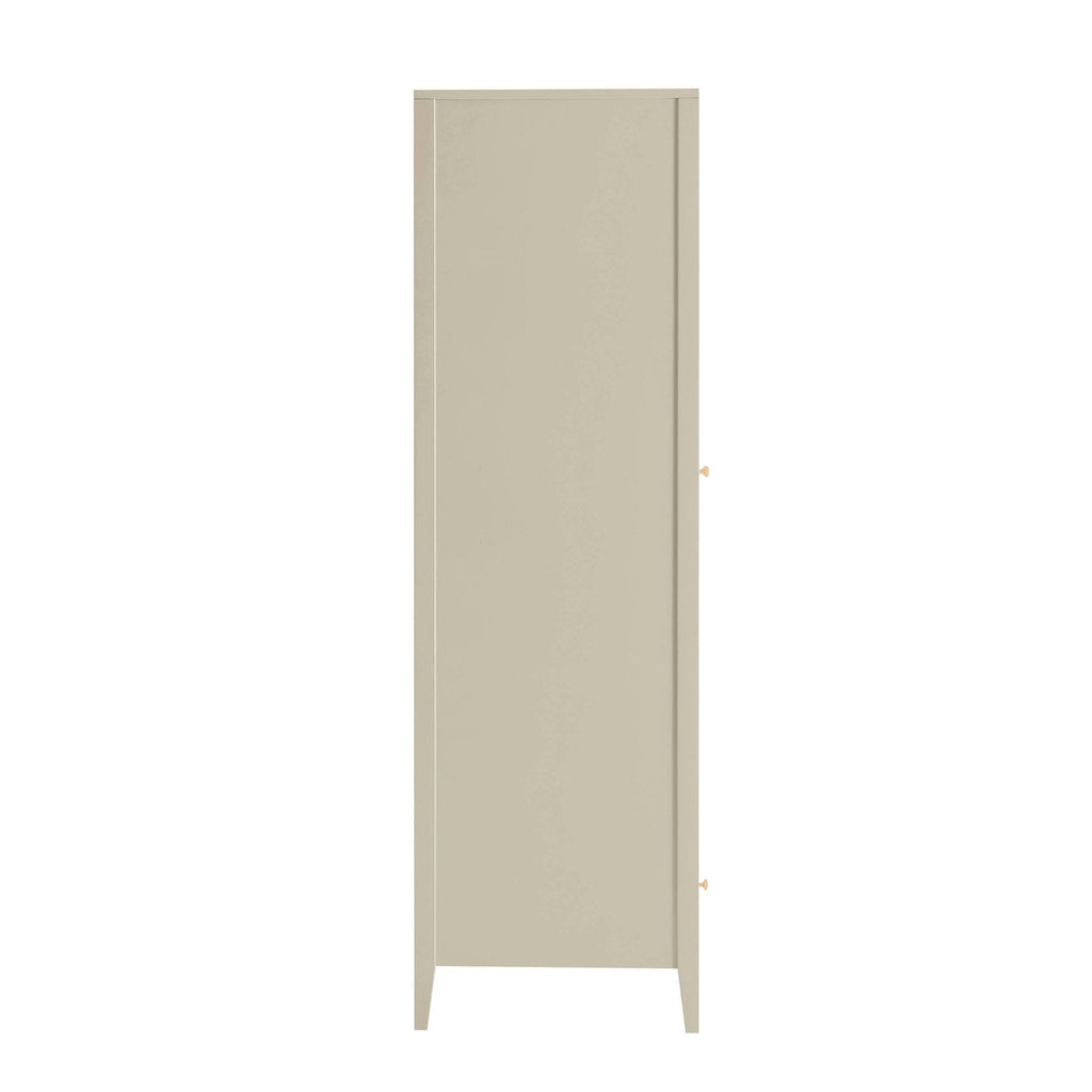Dusklia - Poppy 2 Door Wardrobe with Drawer - Cream