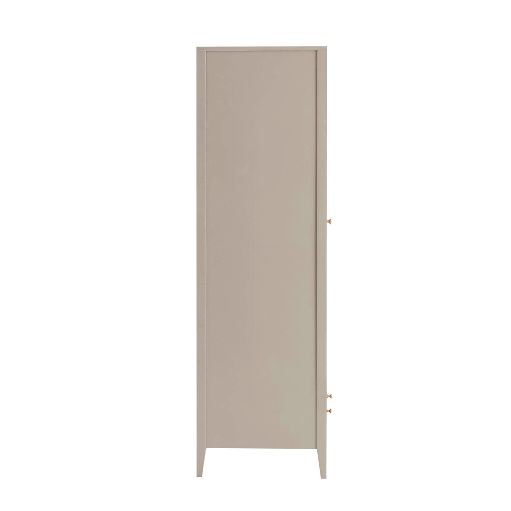 Dusklia - Poppy 2 Door Wardrobe with Drawer - Taupe