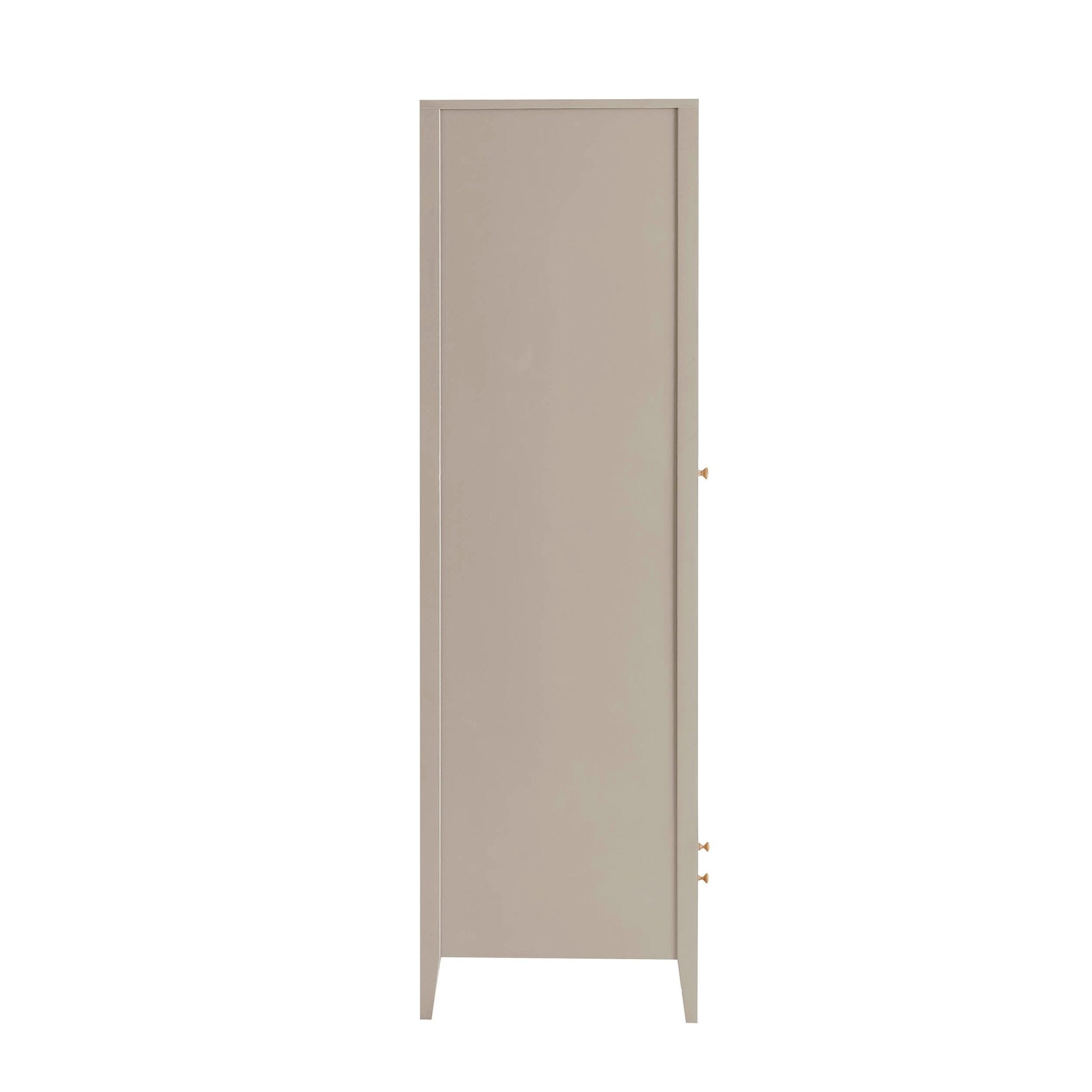 Dusklia - Poppy 2 Door Wardrobe with Drawer - Taupe