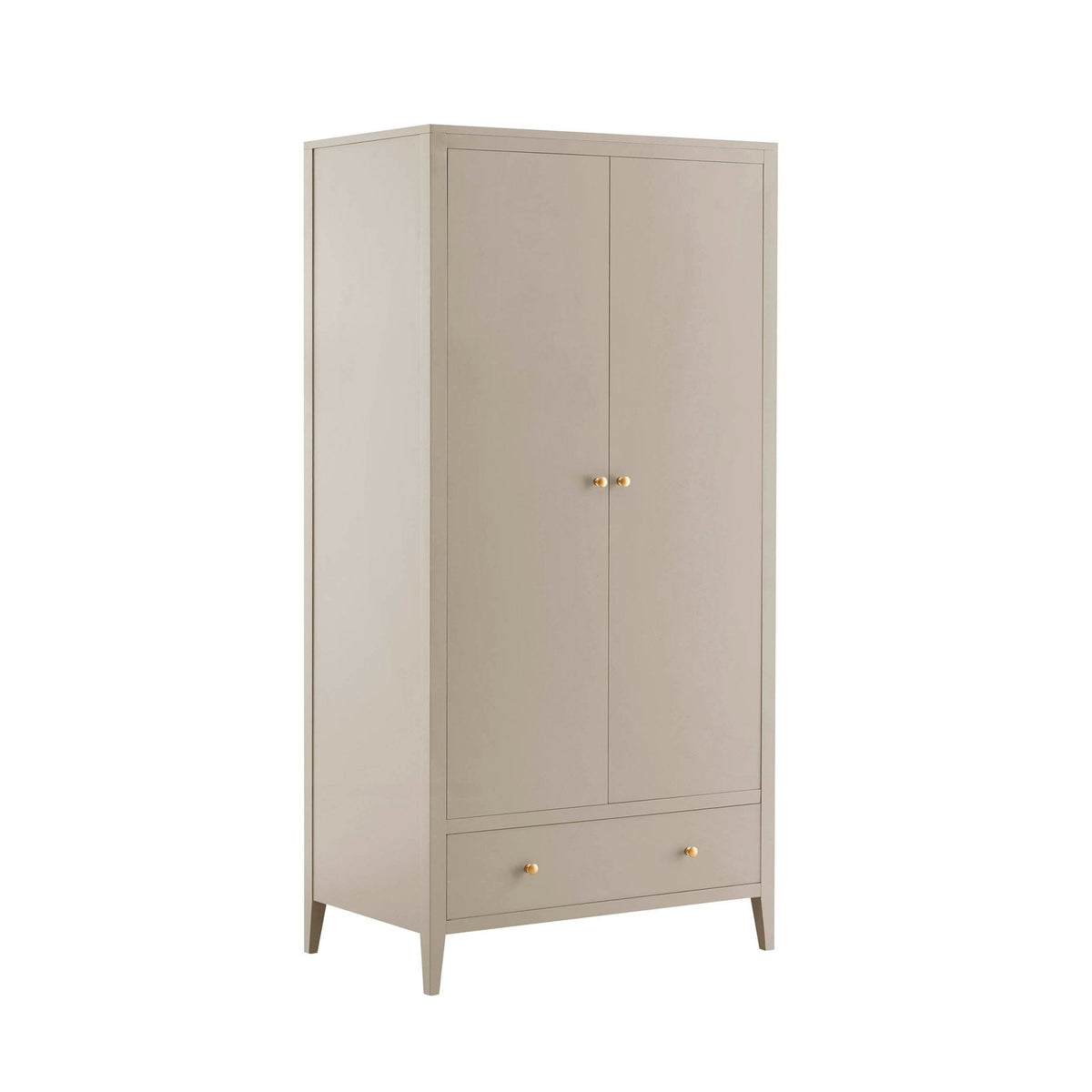 Dusklia - Poppy 2 Door Wardrobe with Drawer - Taupe