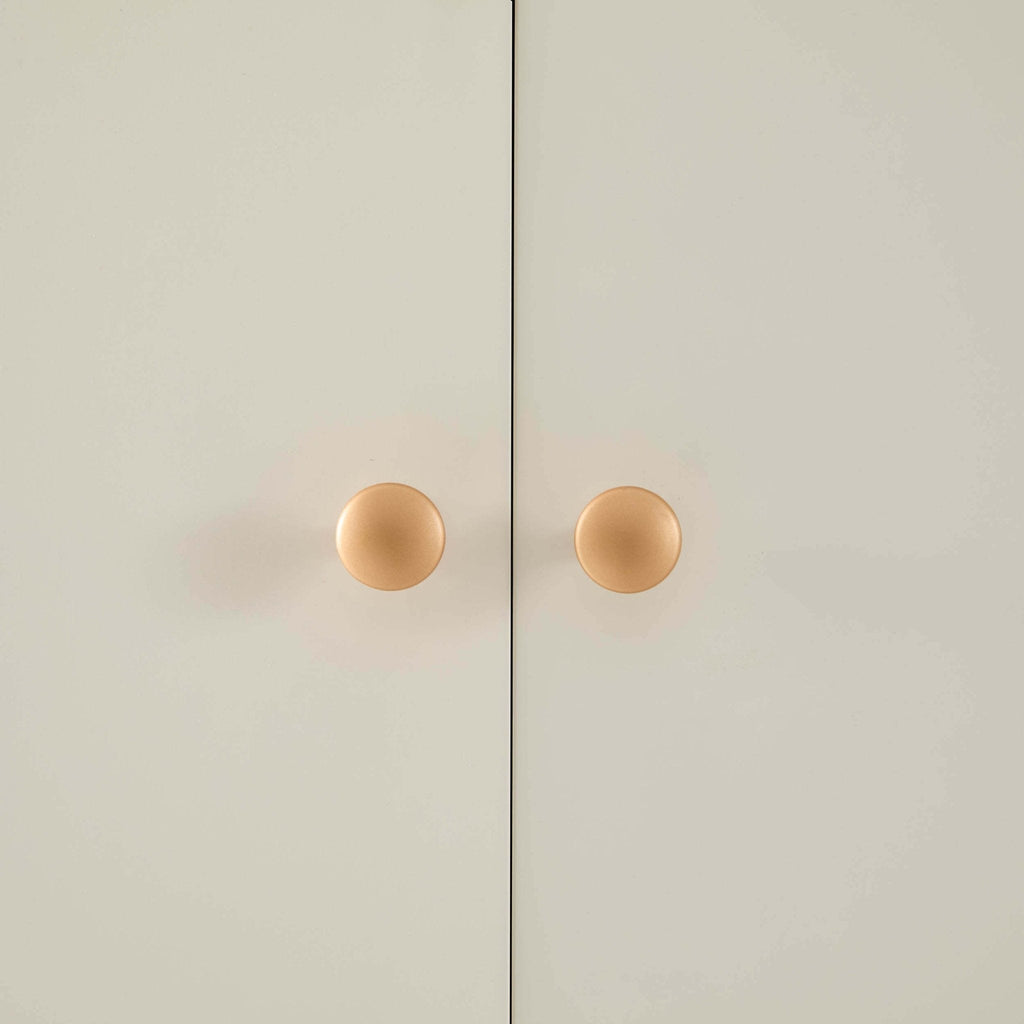 Armoire 2 portes avec étagères ouvertes Poppy - Crème