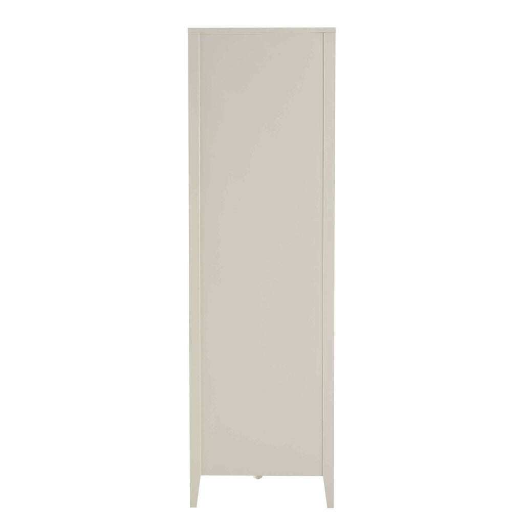 Armoire 2 portes avec étagères ouvertes Poppy - Crème