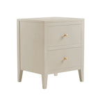 Dusklia - Poppy 2 Drawer Bedside Table - Cream