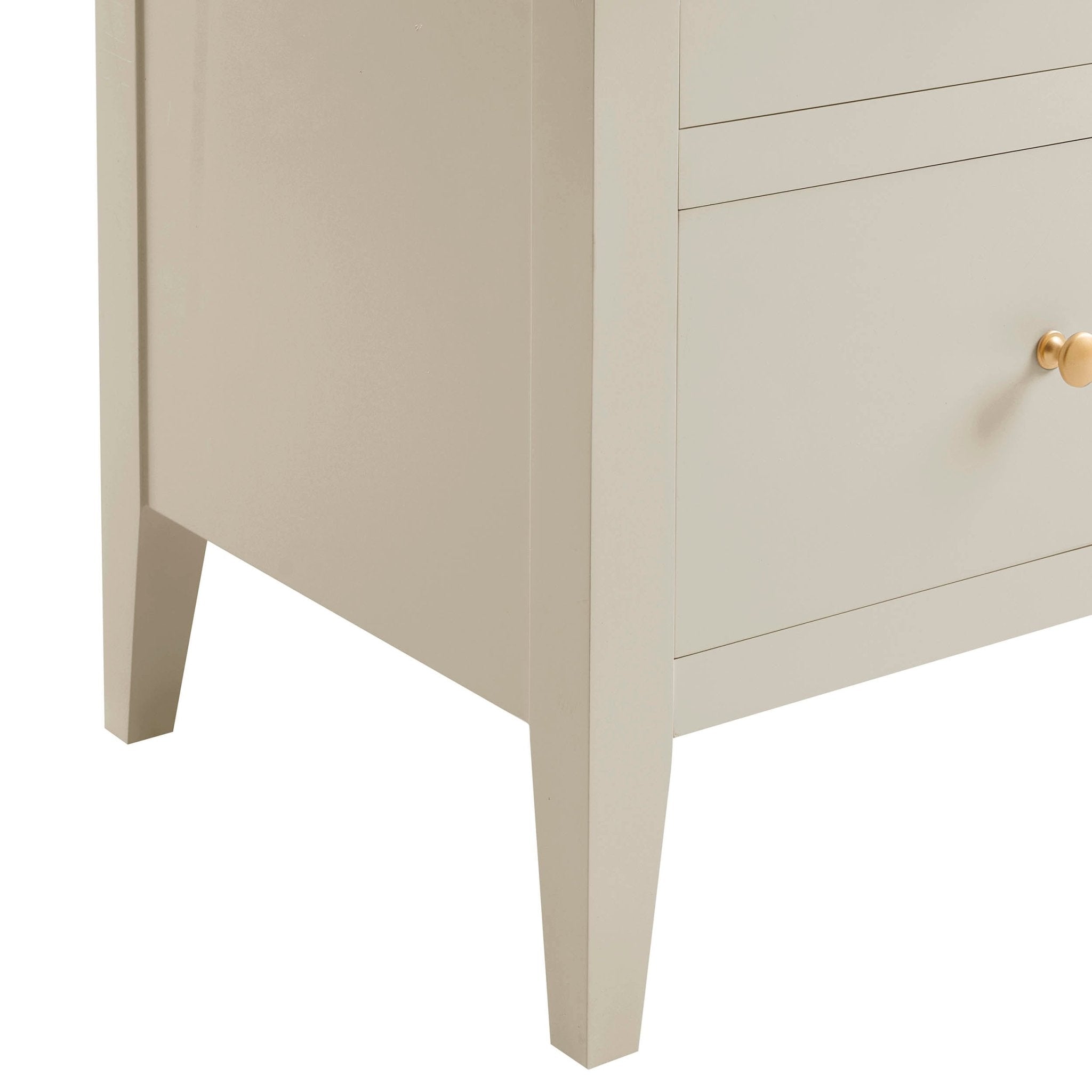 Dusklia - Poppy 2 Drawer Bedside Table - Cream