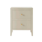 Dusklia - Poppy 2 Drawer Bedside Table - Cream