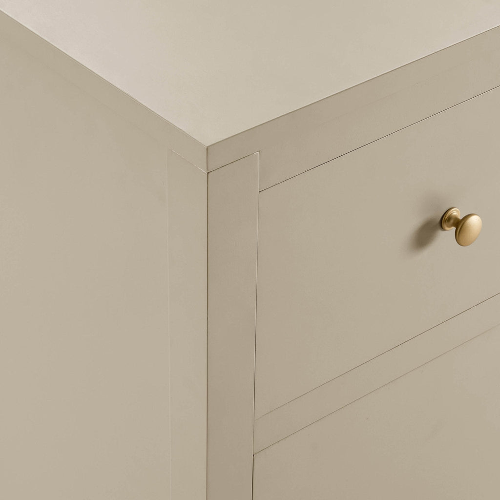 Dusklia - Poppy 3 Door Sideboard with Drawers - Cream