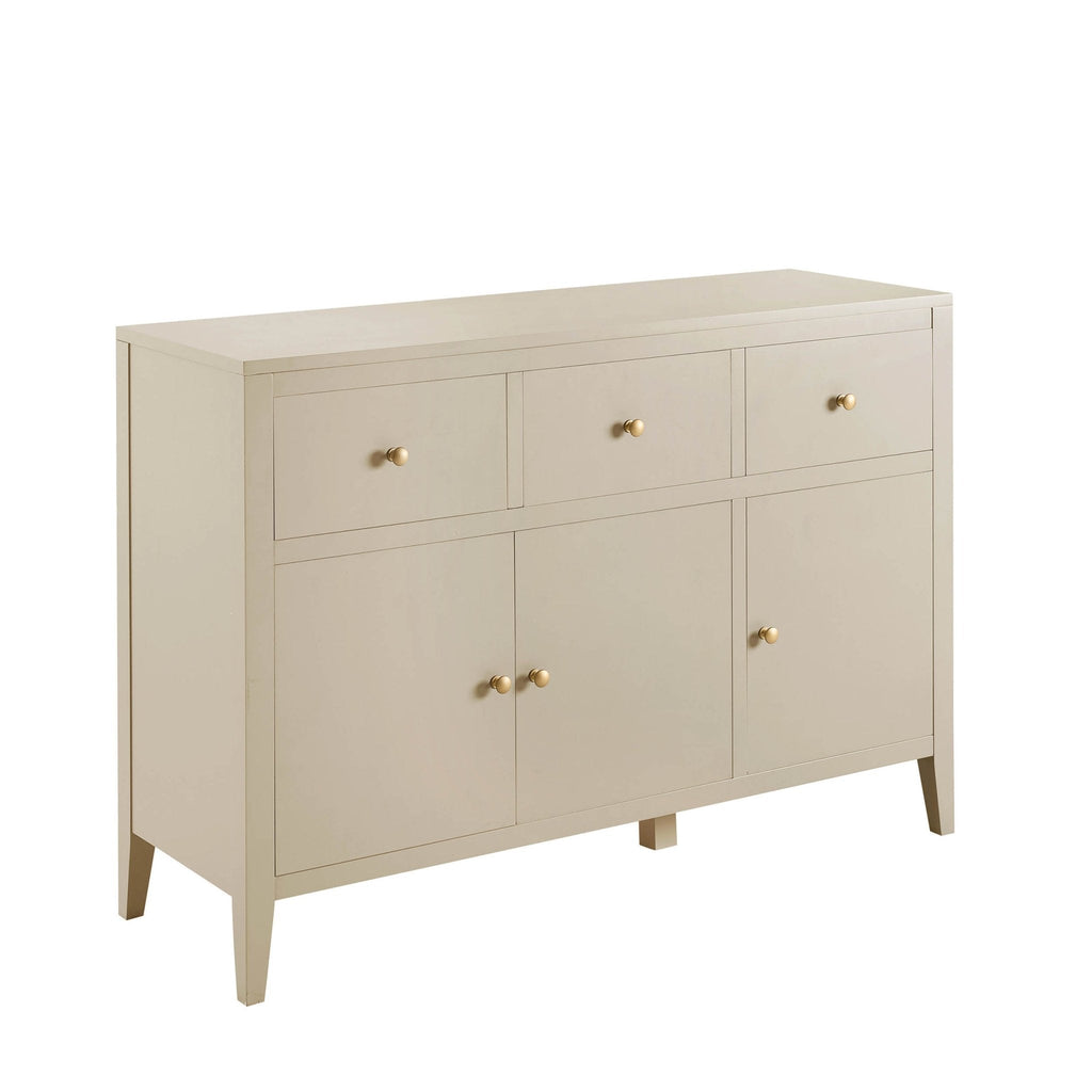 Dusklia - Poppy 3 Door Sideboard with Drawers - Cream