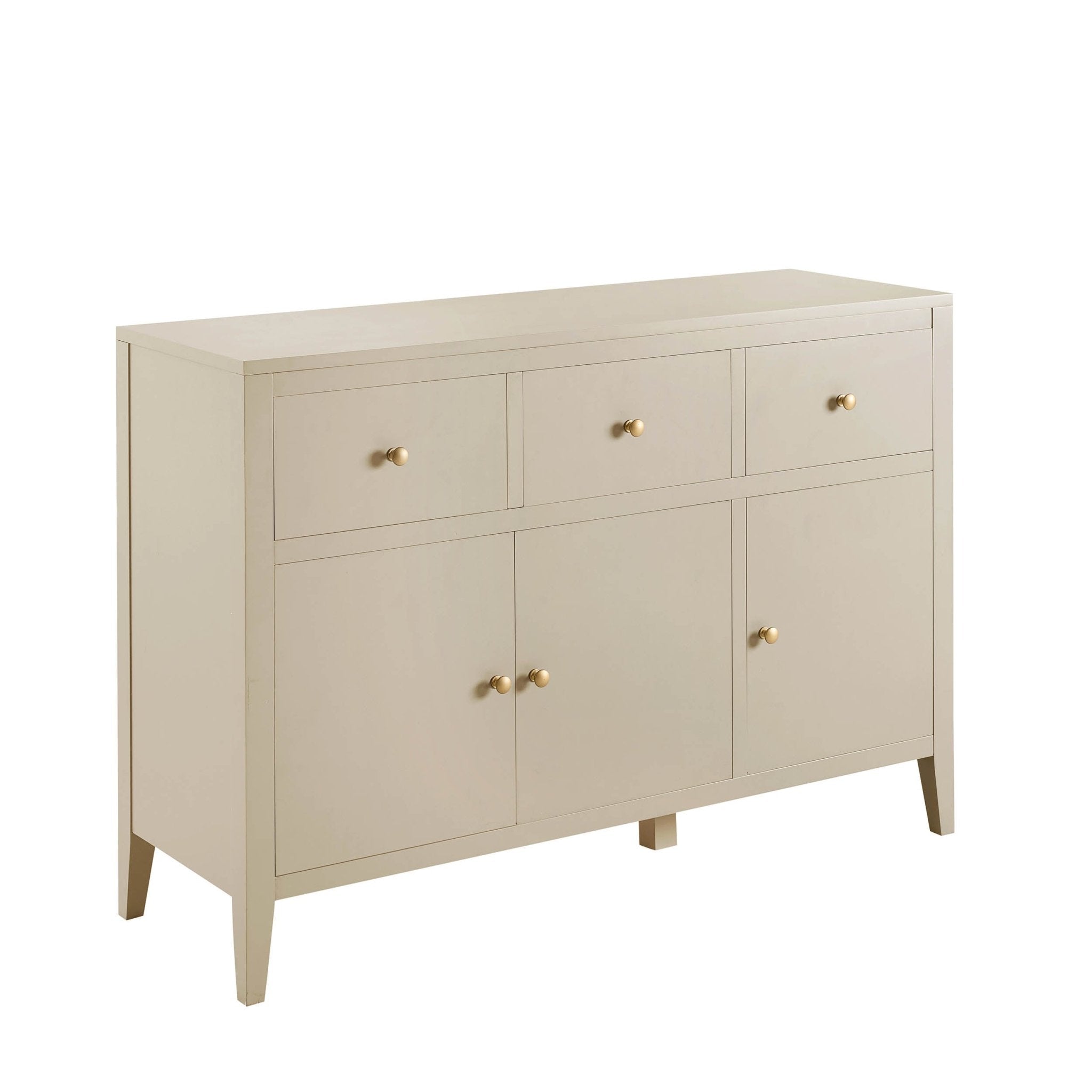 Dusklia - Poppy 3 Door Sideboard with Drawers - Cream