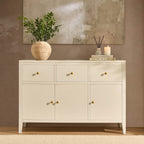 Dusklia - Poppy 3 Door Sideboard with Drawers - Cream