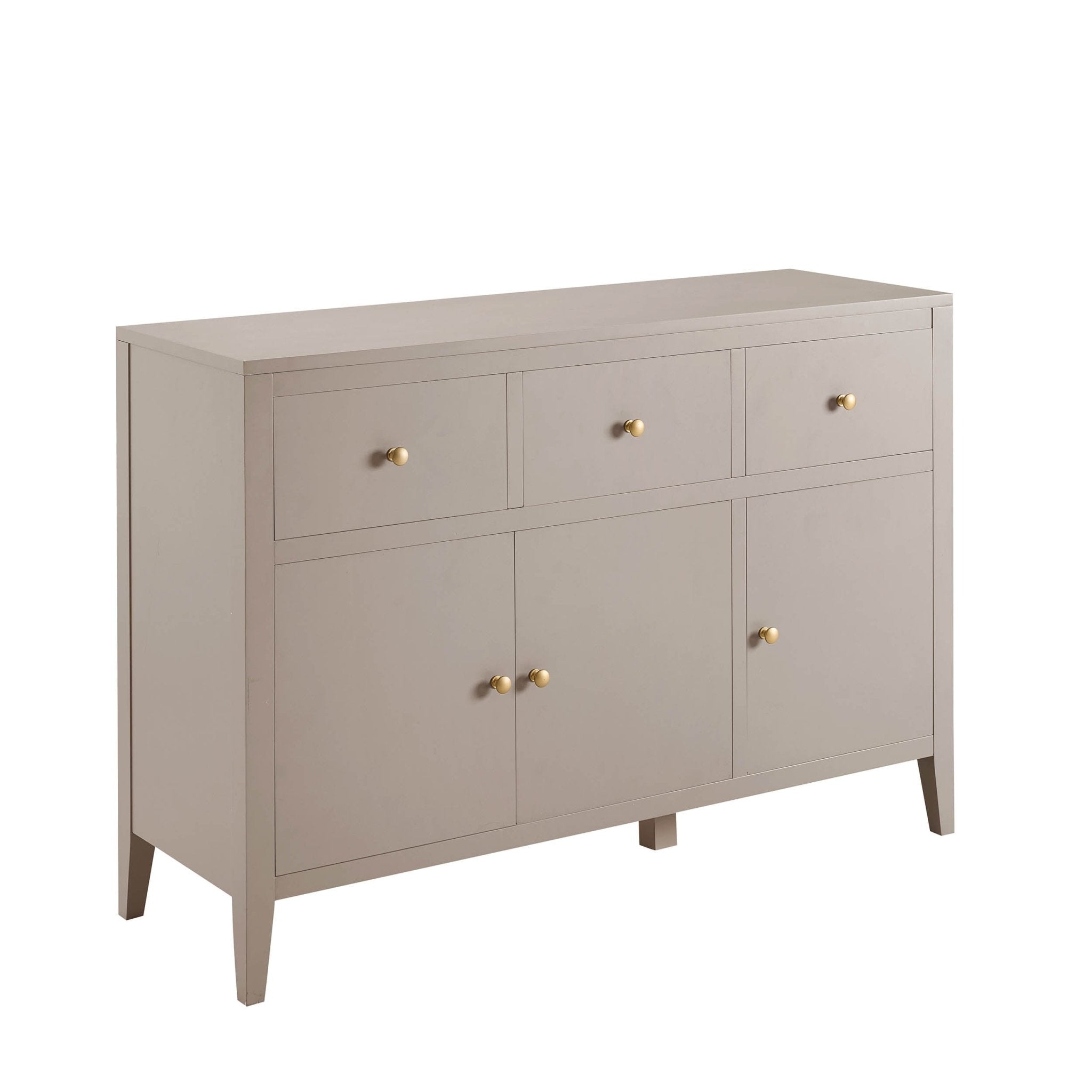 Dusklia - Poppy 3 Door Sideboard with Drawers - Taupe