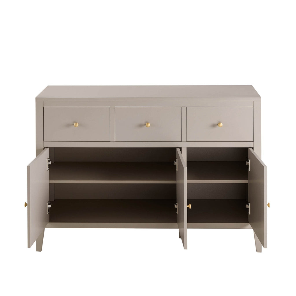 Dusklia - Poppy 3 Door Sideboard with Drawers - Taupe
