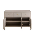 Dusklia - Poppy 3 Door Sideboard with Drawers - Taupe