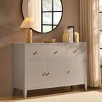 Dusklia - Poppy 3 Door Sideboard with Drawers - Taupe