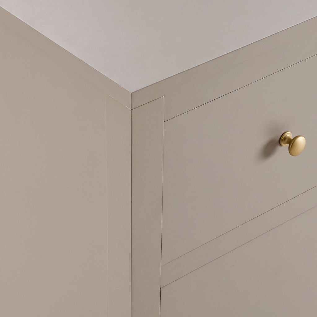 Dusklia - Poppy 3 Door Sideboard with Drawers - Taupe