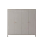 Dusklia - Poppy 4 Door Wardrobe - Taupe