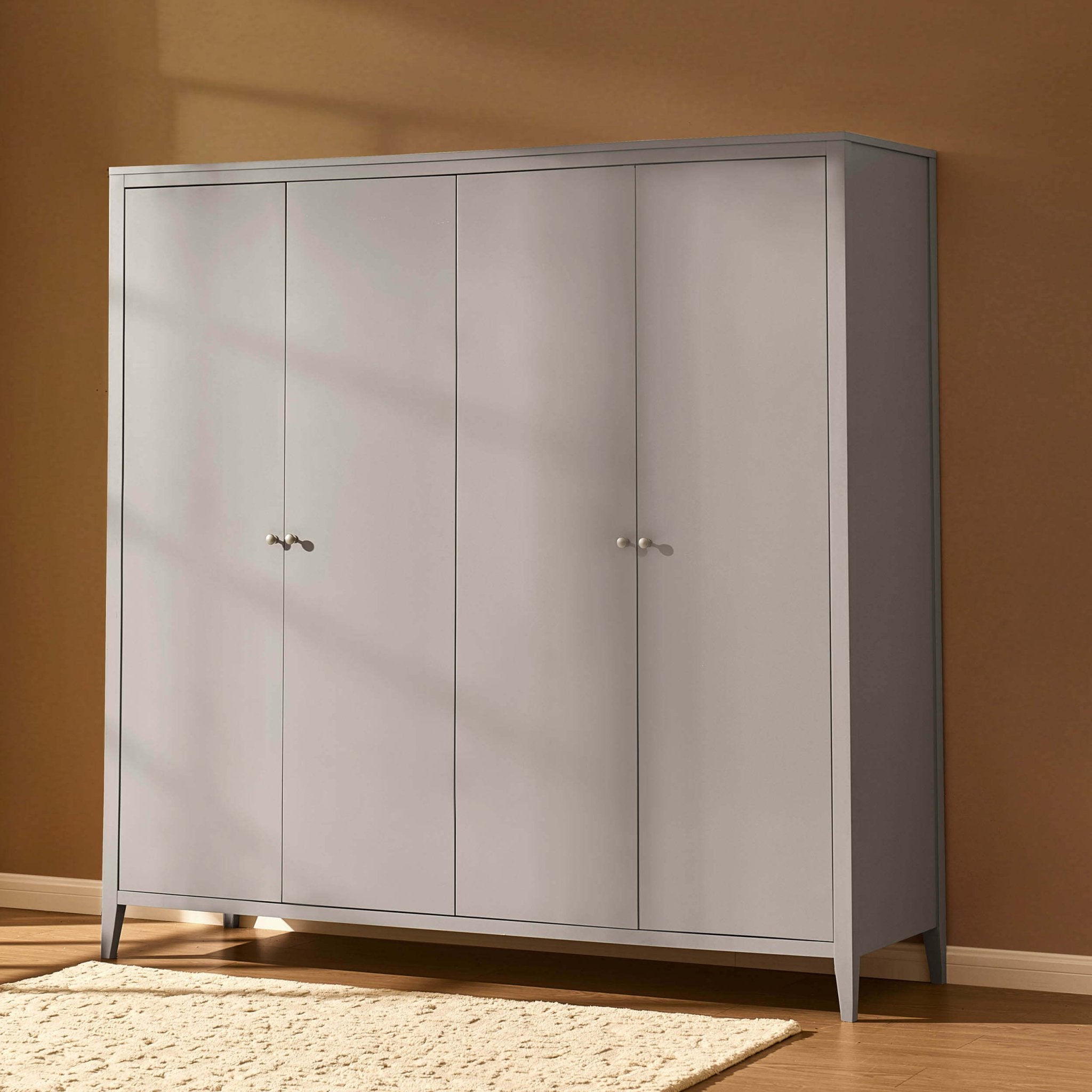 Armoire Poppy 4 portes - Taupe
