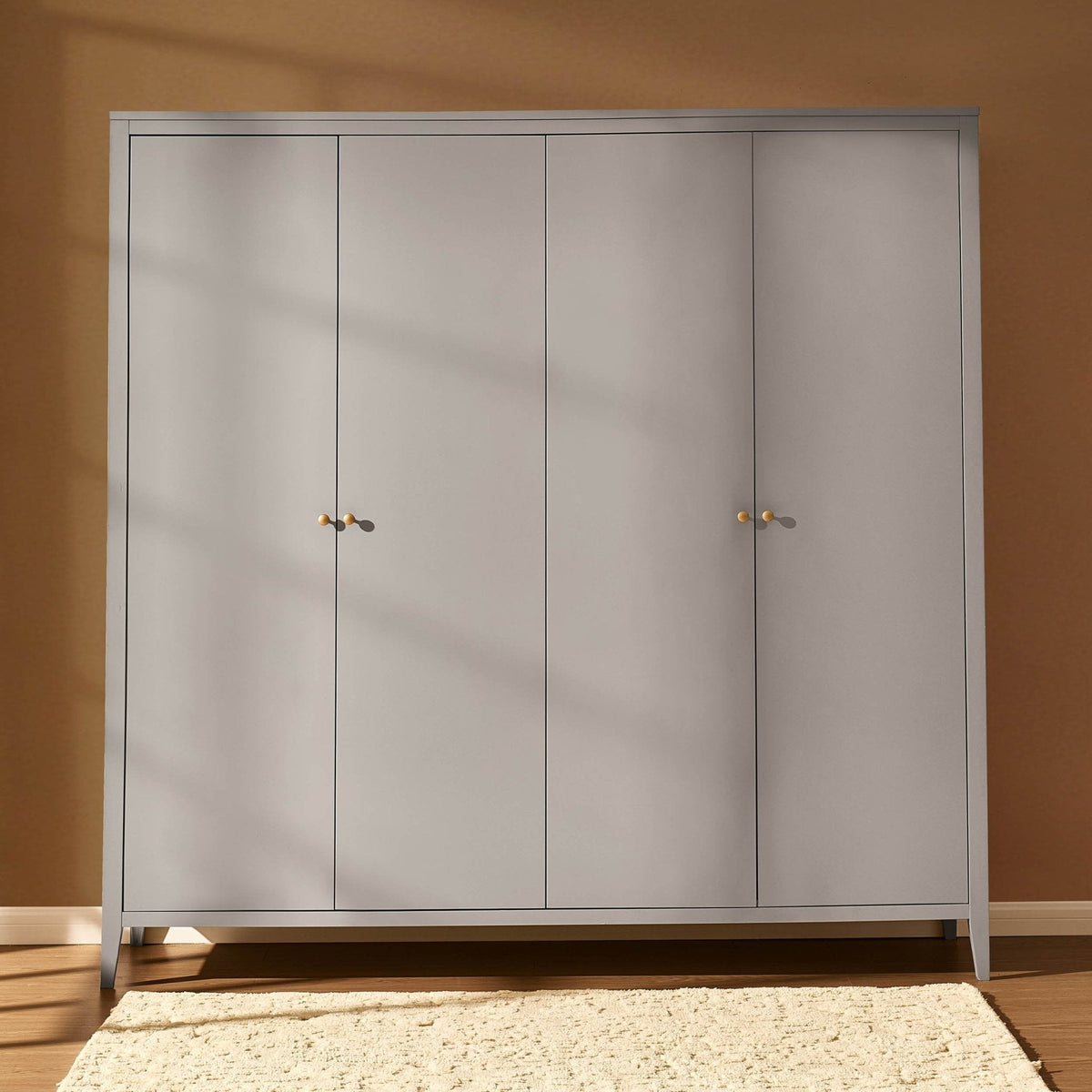 Dusklia - Poppy 4 Door Wardrobe - Taupe
