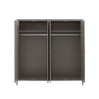 Dusklia - Poppy 4 Door Wardrobe - Taupe