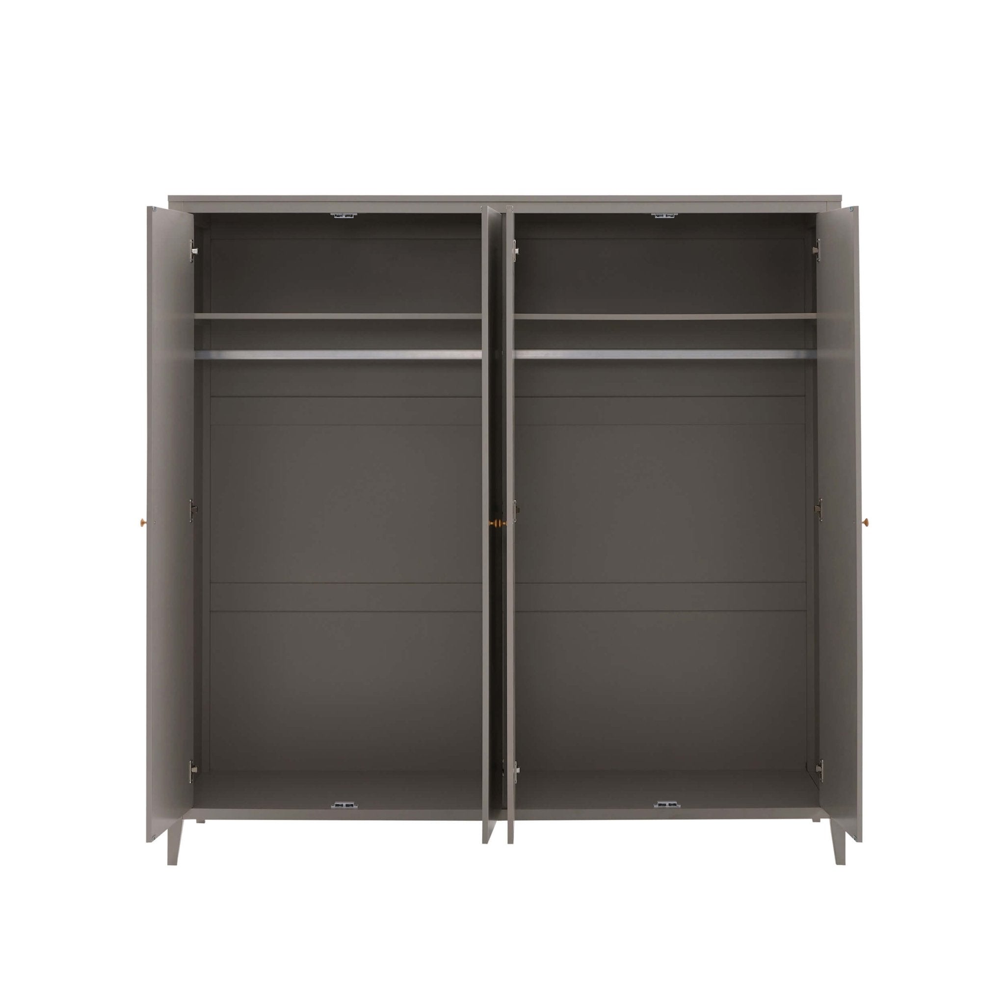 Armoire Poppy 4 portes - Taupe