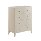 Dusklia - Poppy 5 Drawer Chest - Cream